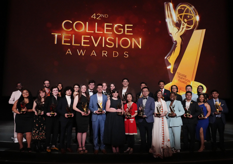 Winners of the 42nd College Television Awards presented by the Television Academy Foundation at the Saban Media Center on April 1, 2023, in North Hollywood, California. (Photo by Jordan Strauss/Invision for The Television Academy/AP Images)