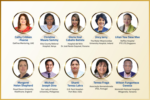 Top 10 Finalist Nurses for Aster Guardians Global Nursing Award 2023. (Photo: AETOSWire)