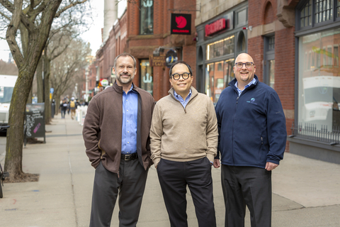 Pictured from left to right: Managing Partners Lou Tartaglia, Richard Lim and David Fallace. (Photo: Business Wire)