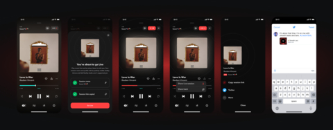 thumbnail Screenshot of the TIDAL Live user experience (Graphic: Business Wire)