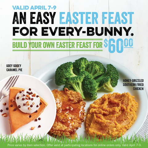 original O'Charley's is making Easter easy this year for the whole family with Easter Feasts for only $60! (Photo: Business Wire)