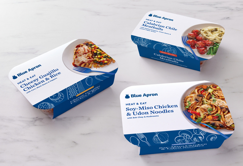Blue Apron and DashMart by DoorDash expand the availability of Blue Apron’s Heat & Eat meals to 11 markets, including New York City. (Photo: Business Wire)
