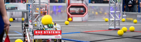 BAE Systems has been announced as the Presenting Sponsor of the 2023 FIRST® Championship that will be held in Houston, Texas on April 19-22. (Credit: BAE Systems)
