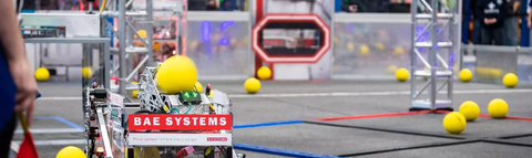original BAE Systems has been announced as the Presenting Sponsor of the 2023 FIRST® Championship that will be held in Houston, Texas on April 19-22. (Credit: BAE Systems)