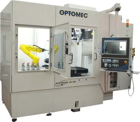 Optomec HC205 laser cladding machine. Photo courtesy of Optomec.