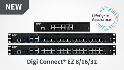 Digi Connect EZ 8/16/32 comes with a one-year subscription to Digi’s LifeCycle Assurance Program, providing customers with access to Digi Remote Manager Premier edition and 24/7 expert technical support. (Photo: Business Wire)