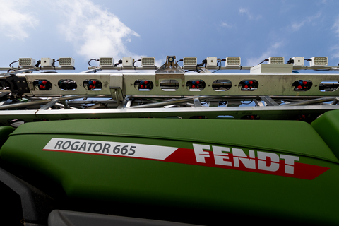 thumbnail Fendt Rogator 665 Smart Spraying Solution with cameras shown. (Photo: Business Wire)