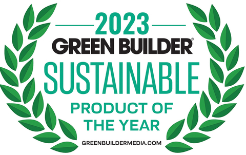 TimberTech®️ Advanced PVC Decking and AZEK®️ Exteriors CaptivateTM Pre-Finished Siding & Trim Named Green Builder 2023 Sustainable Products of the Year (Graphic: Business Wire)