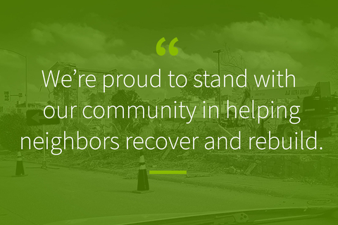 The storm response centers on volunteerism from Regions Bank associates, disaster-recovery grants from the Regions Foundation, and special Regions Bank financial services for people and businesses in impacted areas. (Graphic: Business Wire)