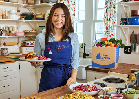 Blue Apron and award-winning cookbook author and television host, Molly Yeh team up to introduce limited-edition, Asian-inspired recipes that showcase the ease of at-home cooking. (Photo: Business Wire)