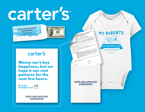 Airplane Apology Agreement, courtesy of Carter's. (Photo: Business Wire)