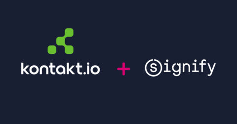 Kontakt.io Partners with Signify to Enable Smart Lighting with Indoor IoT and Real-Time Location Services (Graphic: Business Wire)