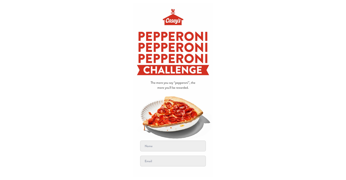 Casey’s Challenges Fans to Take Its PEPPERONI PEPPERONI PEPPERONI