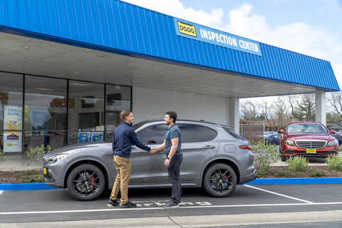 Sell to DGDG customers can bring their car to the Sunnyvale, Calif.-based inspection/processing center and convert their offer to check-in-hand on the same day. (Photo: Business Wire)