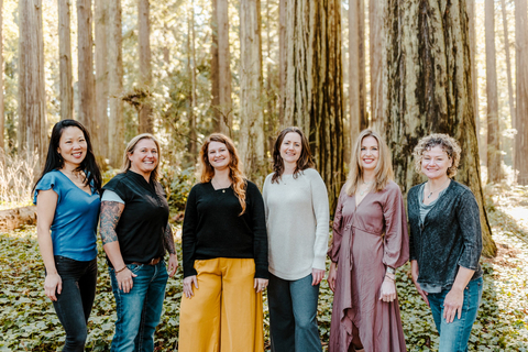 The Center for New Growth is partnering with Humboldt Social for Psychotherapy Retreats at Scotia Lodge. From left to right, The Center for New Growth team includes Molly Turner (office manager) Randee Litten (nurse manager) Carrie Griffin (founder, physician) Jane Moran (psychotherapist) Mariel Bosserman (nurse practitioner) and Melissa Sandeen (psychotherapist) (Photo: Business Wire)