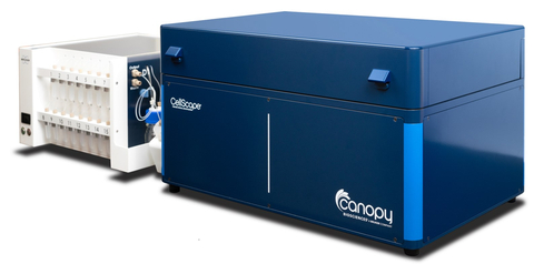 Canopy Biosciences’ CellScape instrument allows for detection and quantification of up to 100 or more protein targets with 182nm resolution and 8-log high dynamic range imaging (Photo: Business Wire)