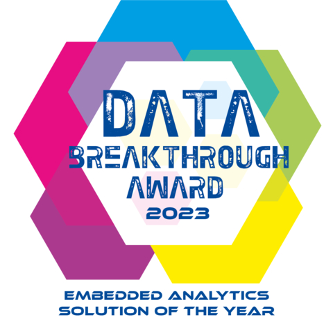 Data Breakthrough Award 2023 - Embedded Analytics Solution of the Year (Graphic: Business Wire)