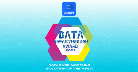 SqlDBM Receives the 2023 Data Breakthrough Award for Database Modeling Solution of the Year. (Graphic: Business Wire)