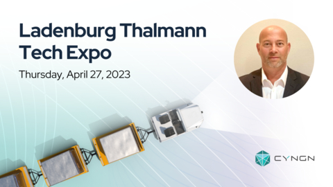 original Cyngn CEO Lior Tal; Ladenburg Thalmann Tech Expo (Graphic: Business Wire)