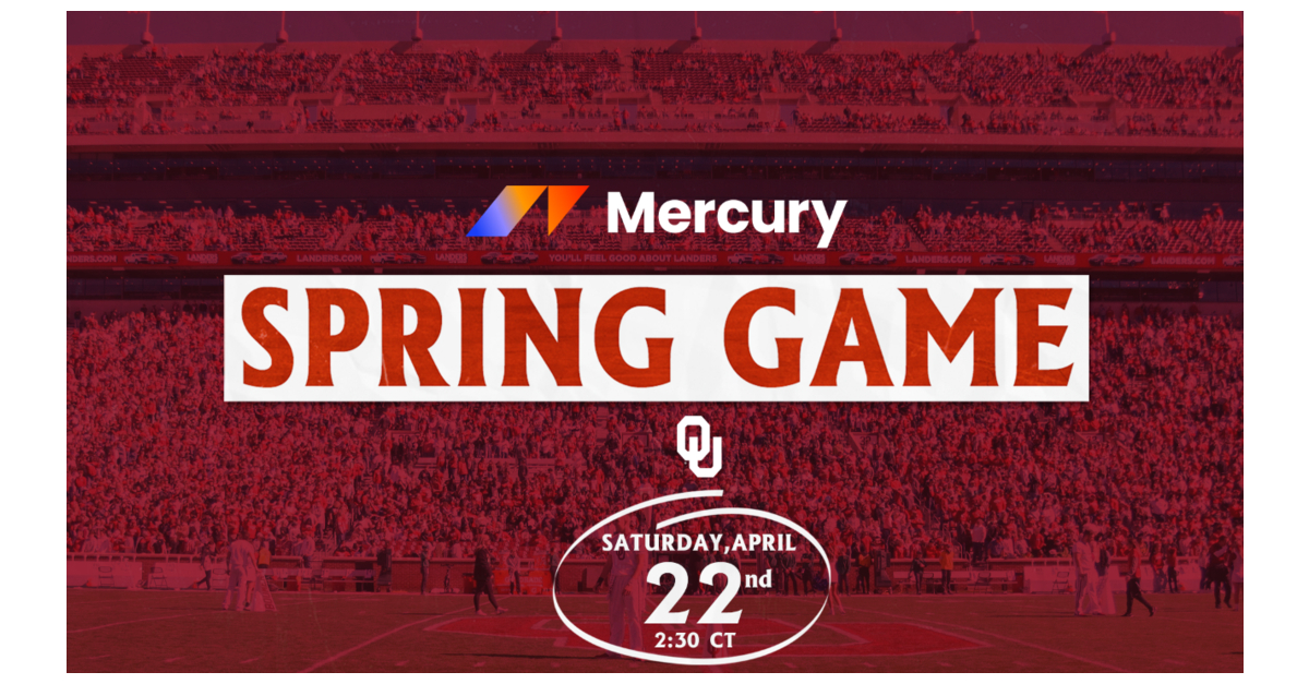 Mercury Announces Title Sponsorship of Oklahoma Sooners’ Spring Game