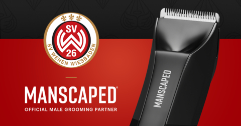 Leading men’s grooming company and lifestyle consumer brand, MANSCAPED, continues to grow its roster of sports partnerships with SV Wehen Wiesbaden. (Graphic: Business Wire)