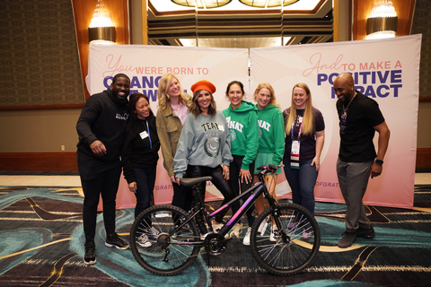 More than 200 volunteers from MONAT’s network of independent distributors helped build more than 30 bikes for Big Brothers Big Sisters of Southern Nevada during MONAT’s annual Reunion event in Las Vegas. (Photo: Business Wire)