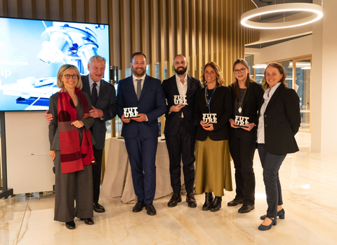 ©IBSA - IBSA Foundation Fellowships 2022 Awards Ceremony - Arturo Licenziati, Silvia Misiti, Luisa Lambertini and 4 winners