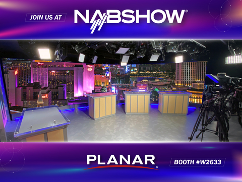 Planar and OptiTrack to showcase their diverse and improved advanced broadcast technologies at NAB 2023. (Photo: Business Wire)