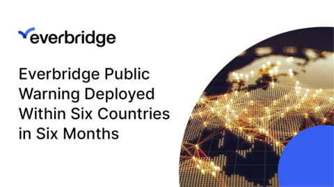 Everbridge Announces the Successful Deployment of its Public Warning Technology within Six European Countries in Six Months (Graphic: Business Wire)