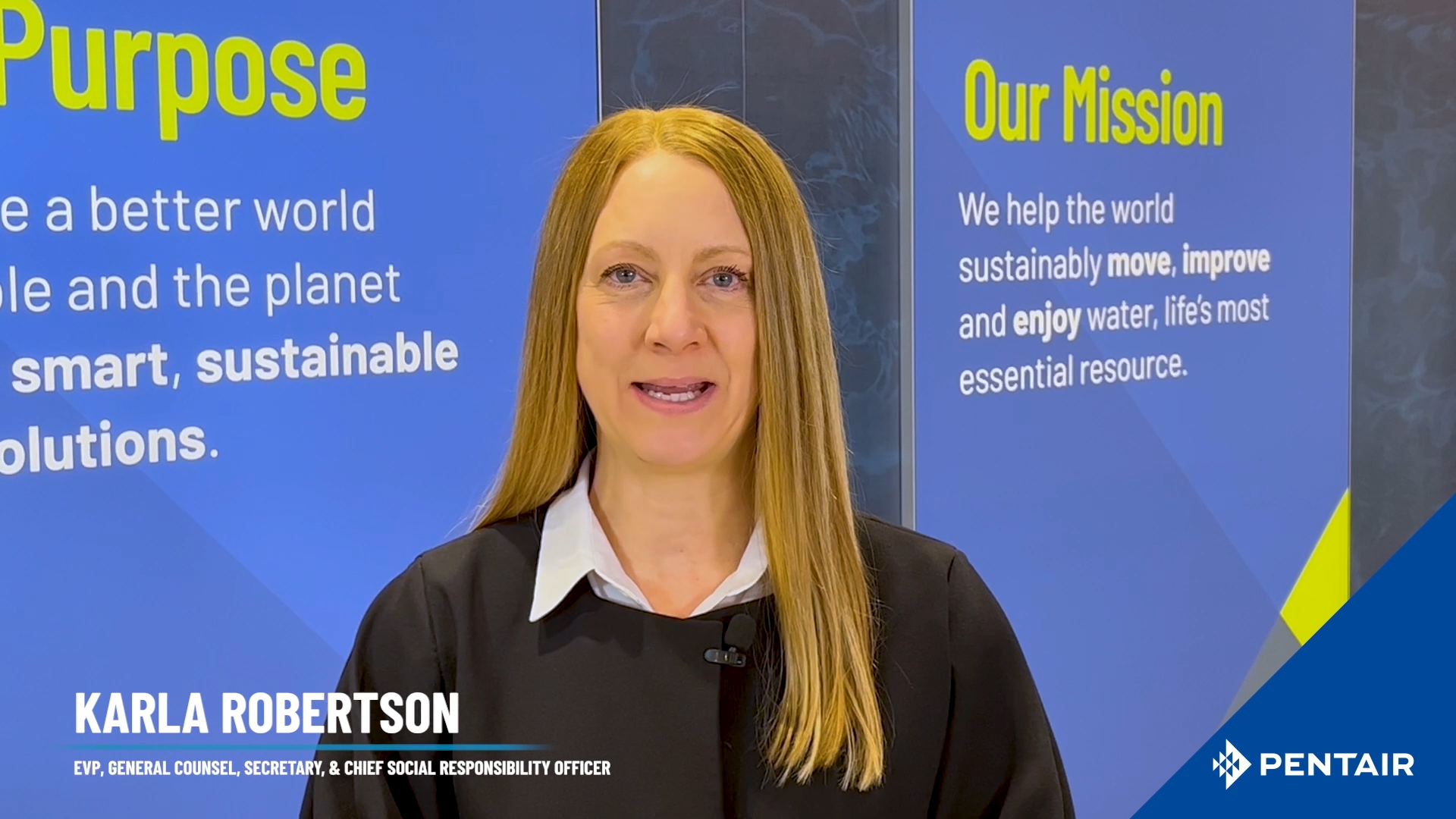 Karla Robertson shares how Pentair is Making Better Essential, for people and the planet.