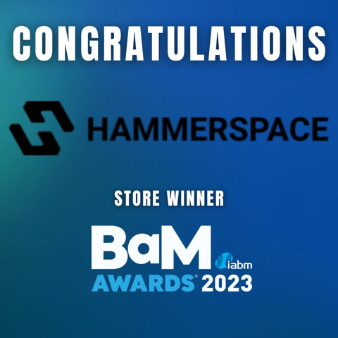 Hammerspace’s powerful data orchestration solution wins coveted 2023 IABM BaM Award in the Store category (Graphic: Business Wire)