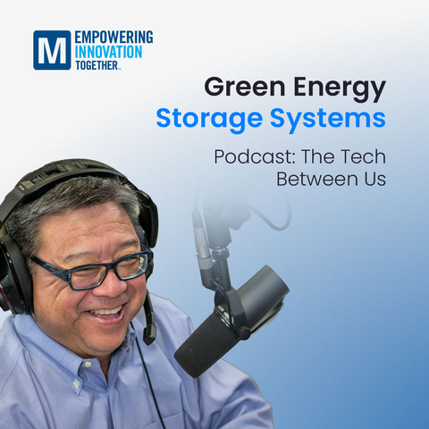 Kicking off the discussion is The Tech Between Us, EIT's popular podcast, hosted by Mouser Director of Technical Content Raymond Yin. (Graphic: Business Wire)