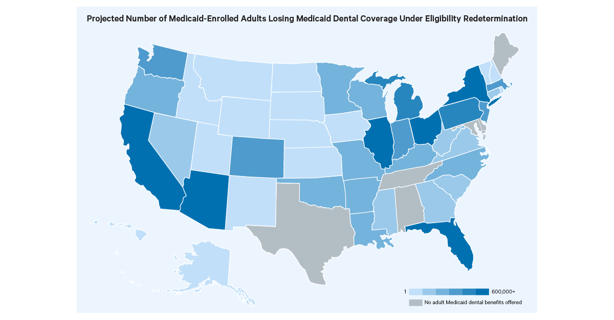 Losing Medicaid Dental Coverage Map 900x600 3 