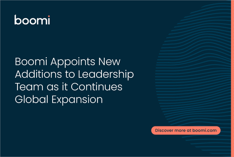 Boomi繼續全球業務擴張，任命領導團隊新成員（圖片：美國商業資訊）