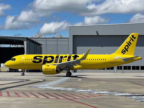 New Airbus A320neo aircraft on long-term lease from Aviation Capital Group to Spirit Airlines. (Photo: Business Wire)