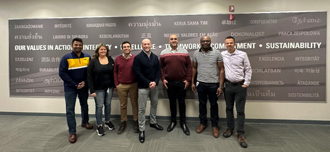 thumbnail Caterpillar and NMG’s technical teams gathered at Caterpillar’s Immersive Visualization Center to advance electrification plans. (Photo: Business Wire)