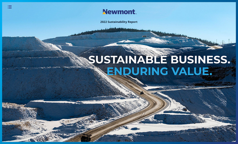 Newmont Corporation's 2022 Sustainability Report (Graphic: Business Wire)