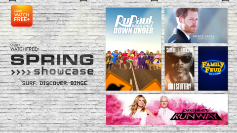 VIZIO’s Spring Showcase Delivers Free & Exclusive Entertainment for WatchFree+ (Graphic: Business Wire)