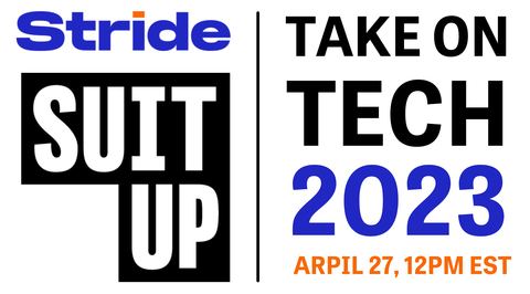 Fifteen Stride-powered schools from around the country will be competing in SuitUp’s Take on Tech Challenge on April 27. (Graphic: Business Wire)
