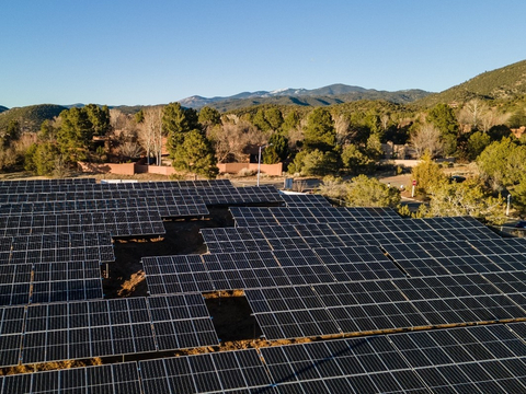 St. John’s College Santa Fe and Ameresco partner on upgrades to the educational institution, including the addition of 1,670 solar panels, as well as 20 electric vehicle charging stations across four campus parking lots. (Photo: Business Wire)