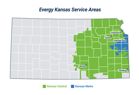 Evergy Kansas Service Area Map (Graphic: Business Wire)