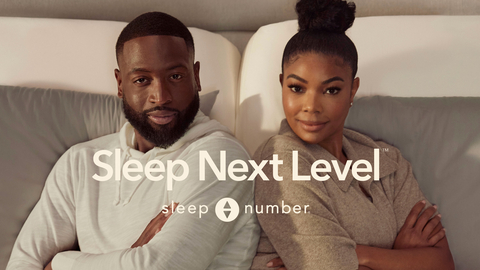 Today, Sleep Number kicked off its “Sleep Next Level™” brand positioning campaign, featuring Gabrielle Union and Dwyane Wade. Fresh off the launch of the next gen Sleep Number® smart beds earlier this month, “Sleep Next Level” is a call for all achievers, including parents, entrepreneurs and athletes, to take control of their sleep by harnessing the life-changing benefits of individualized sleep, made possible by the brand’s highly innovative smart bed technology. (Photo: Business Wire)