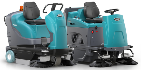 New S680 and S880 Ride-on Sweepers from Tennant Company (Photo: Business Wire)