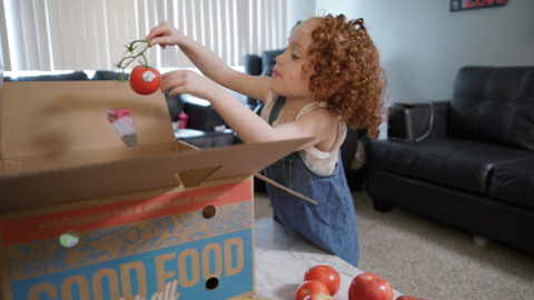 Pairwise will contribute $75,000 annually to PHA’s Good Food for All program, which provides boxes of produce to families facing barriers to accessing affordable, healthy, and sustainable food. (Photo: Business Wire)