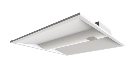 Busy environments require a robust solution. TrofferShield222 features thin-panel Far-UVC technology integrated into standard LED “troffer” lighting fixtures that fit seamlessly into most 2’x2’ and 2’x4’ tiled drop ceilings. Each TrofferShield222 fixture provides safe and effective continuous disinfection for a 10’x10’ space with ceilings up to 12’ in height. The built-in LED lighting is designed for adjustable CCT (3500 K, 4000 K, 5000 K). (Photo: Business Wire)