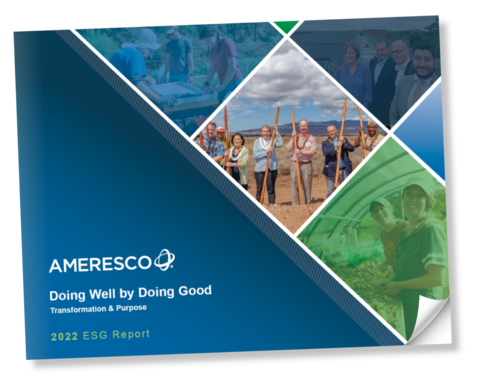 Transformation & Purpose: Ameresco releases 2022 Environmental, Social and Corporate Governance (ESG) Report. (Photo: Business Wire)
