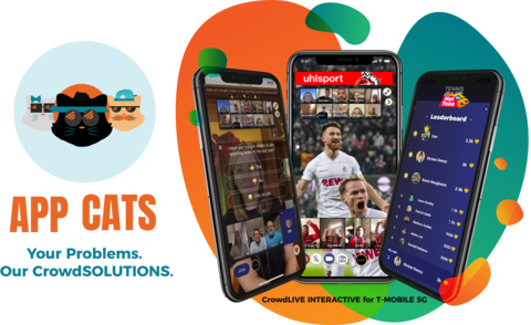 APP CATS LLC creates unique opportunities to interact with fans through its 5 G-enabled live-streaming platform (Graphic: Business Wire)