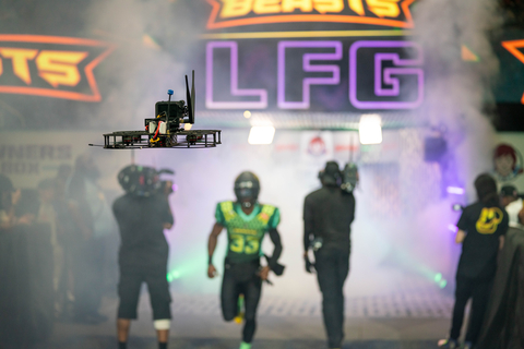 PixelFly specializes in live FPV drone coverage for broadcast events and marketing activations leveraging custom drones. (Photo: Business Wire)