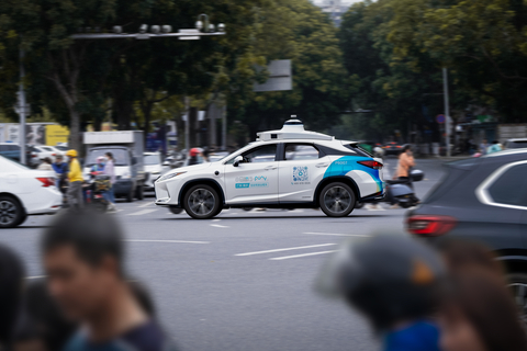A Pony.ai driverless robotaxi in Guangzhou (Photo: Business Wire)