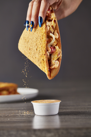 The Doritos® Cool Ranch® Papadia is finished with a drizzle of the specially created Doritos® Cool Ranch® Flavored sauce, and then toasted to perfection and dusted with bold ranch seasoning. (Photo: Business Wire)